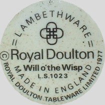 Royal Doulton "Will o'the Wisp" L.S 1023 (mark black)