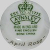 Aynsley "April Rose" (mark green - po 1939 r.)