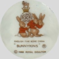 Royal Doulton 1988 - Bunnykins, mark brown