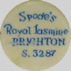 BRYIHTON, Spode's " Royal Jasmine" (mark blue)