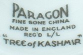 Paragon "Tree of Kashmir", REG'D L/L, mark black