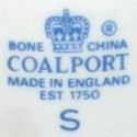 Double - Coalport Est. 1750 England (mark blue)