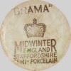 "BRAMA" Midwinter England Staffordshire - Semi Porcelain (mark gold)