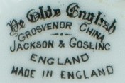 De Olde English -Jackson & Gosling, Grosvenor China, ok. 1920 r. mark black