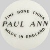 Fine Bone China, PAUL ANN - Made in England (mark black)