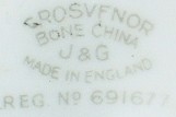 J&G Nr 691677, Grosvenor bone china, ok. 1920 r. mark grey