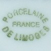 France - Porcelaine de Limoges (mark green)