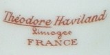 Theodore Haviland Limoges France (mark red - c.1926)