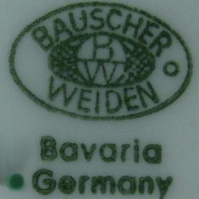 Porzellanfobrik Weiden Gebr. Bauscher (mark green 1920 r.- >)