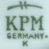Cup with Plate - KPM Germany (mark green)