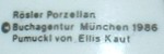 Germany - Roesler Porzellan Buchagentur Muenchen 1986