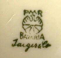 Porzellanfabrik  Marktredwitz Jaeger & Co  (mark green -...do 1979 r.)