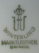 Porzellanfabrik Heinrich Winterling - Marktleuthen (mark green 1950 r.->)