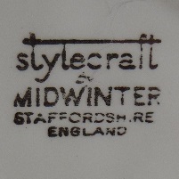 MIDWINTER STYLECRAFT Staffordshire England (1930 - 1950)