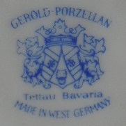 GEROLD PORZELLAN- Germany TETTAU BAVARIA