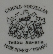 GEROLD PORZELLAN- Germany TETTAU BAVARIA