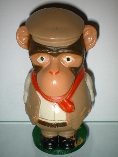 Plastic - Monkey "Navvy Chimp" -  1958 r. Holland