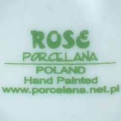 Porcelana Rose (mark green 2007-2008 r.)
